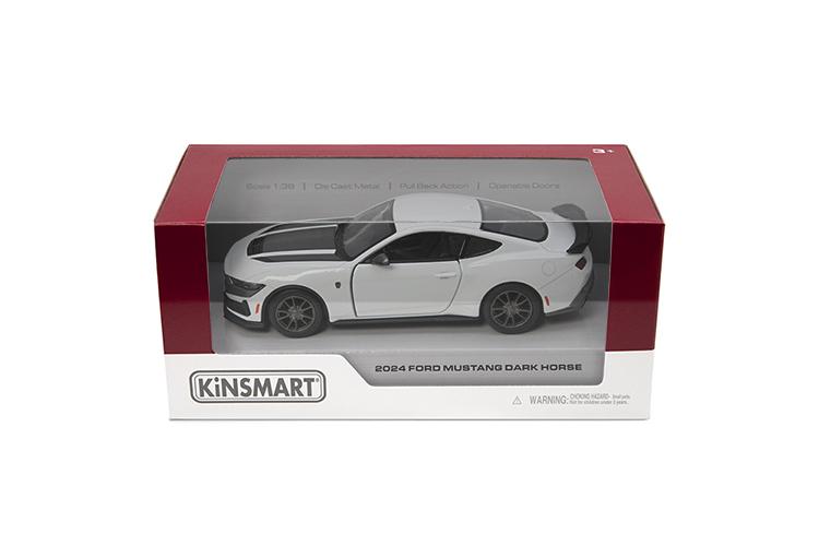 KINSMART 2024 Ford Mustang Dark Horse Die-Cast Model Car 1:38 – Pull-Back Collectible Toy