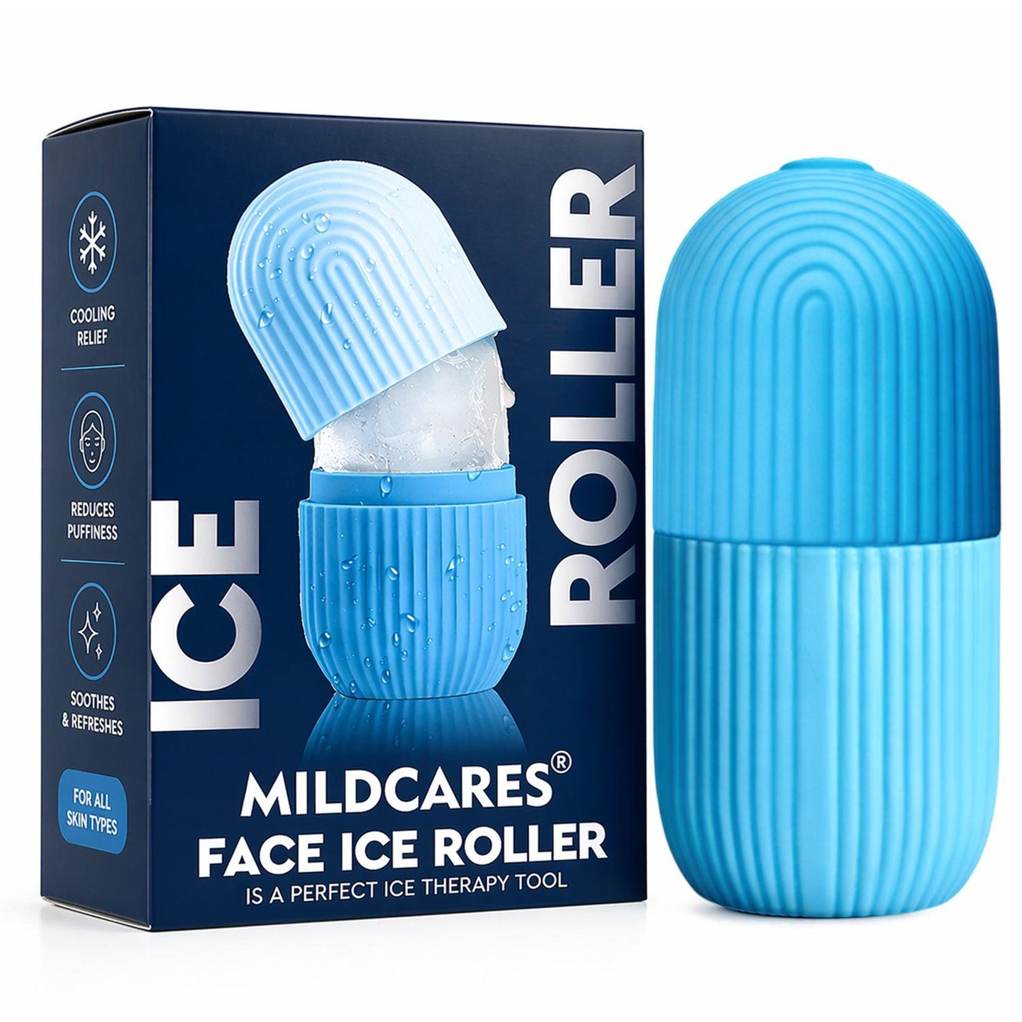 Reusable Ice Face Roller – Cooling Facial Massage Tool