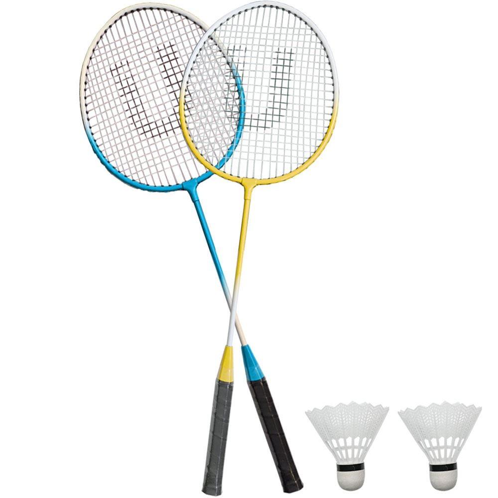 Badminton Racket Set for 2 Players – 2 Racquets with Shuttlecock Pack for Outdoor & Indoor Play