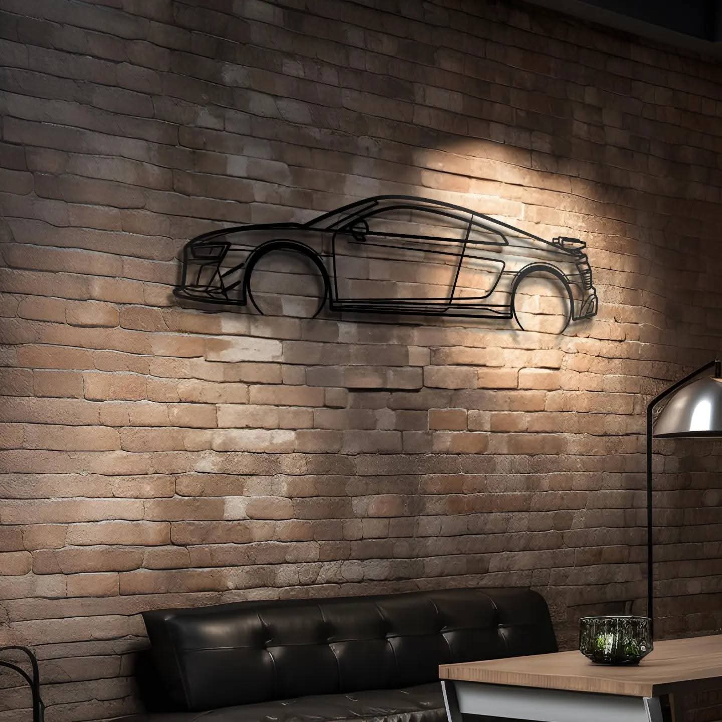 SpeedLine Acrylic Car Wall Art