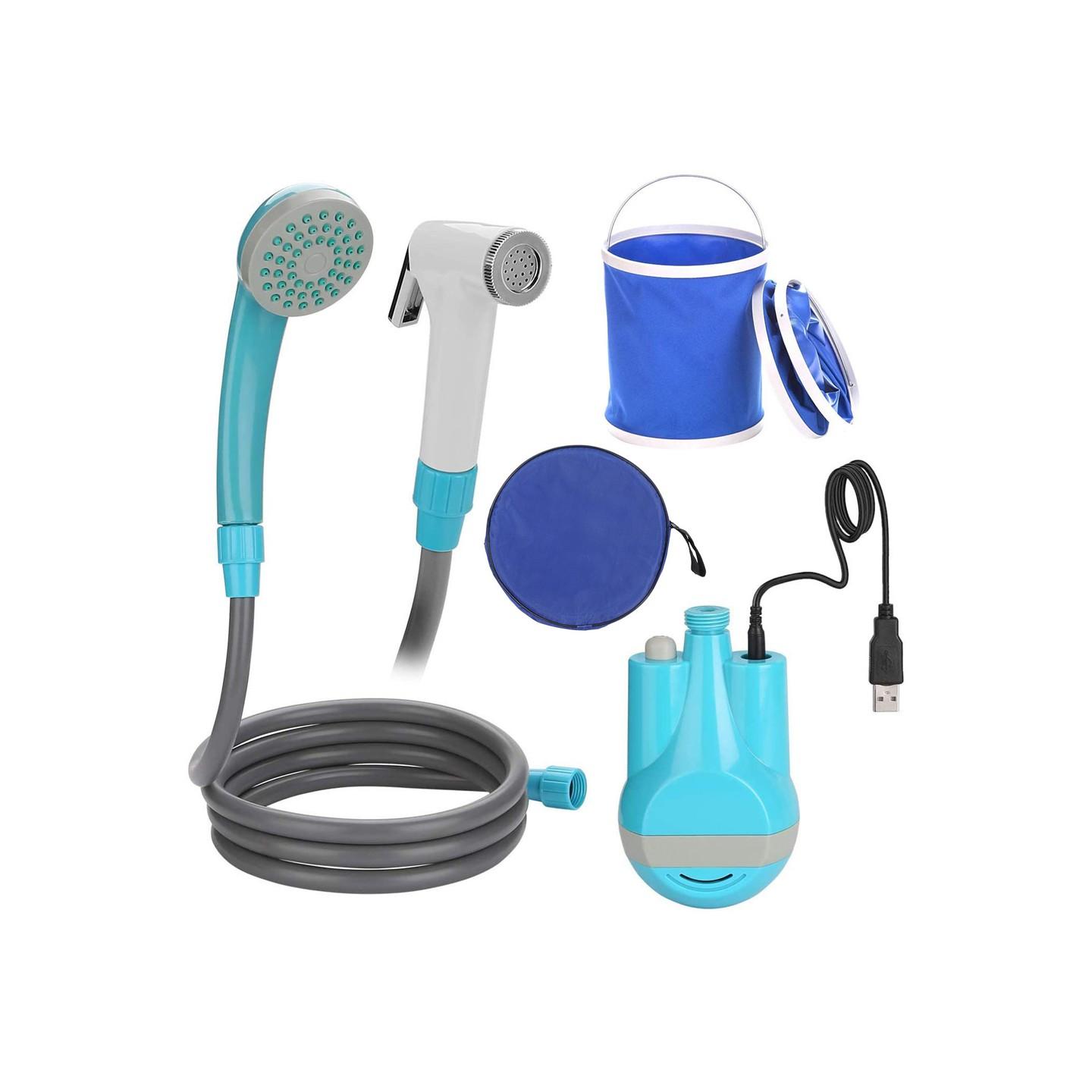 Portable Travel Bidet Spray with Foldable Bucket