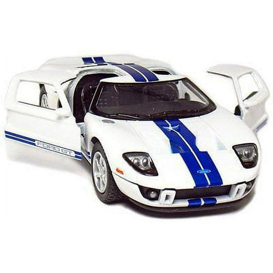 KINSMART 2006 Ford GT Die-Cast Model Car 1:36 – Pull Back Toy with Opening Doors