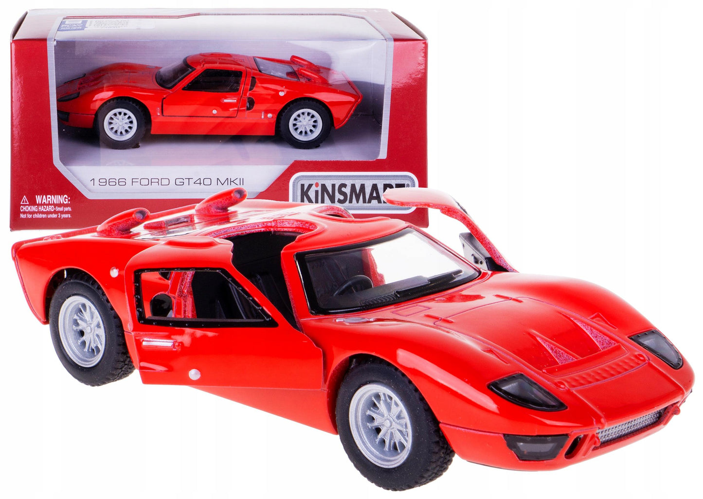KINSMART 1966 Ford GT40 MKII Heritage Edition 1:32 Scale Die-Cast Model