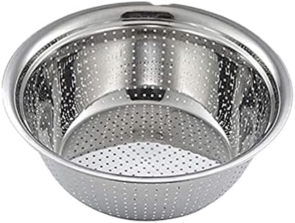 Bubble Tea Strainer, Stainless Steel Tapioca Drainer Bowl, Fruit Vegetable Washing Bowl, Steel Tapioca Drainer, Mesh Colander Drain Net Basket, Efficient Pearl Drainer for Bubble Tea Fruits Vegetable