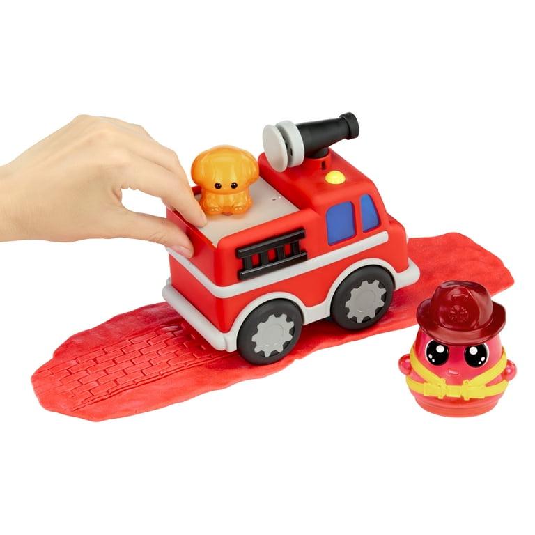 LANFA TOYS Fire Truck Dough Playset – Creative Modeling Dough & Firefighter Toy Set for Kids