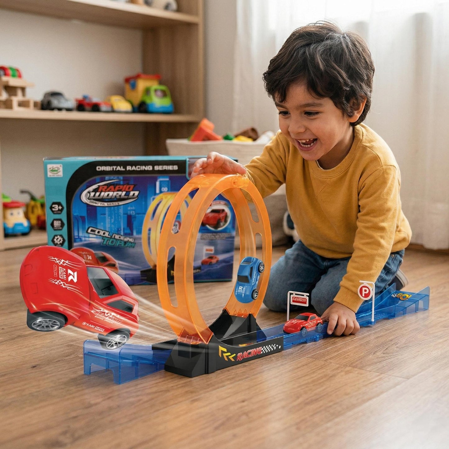 High-Speed Racing Set – Fast Racing Toy Car Track Playset for Kids