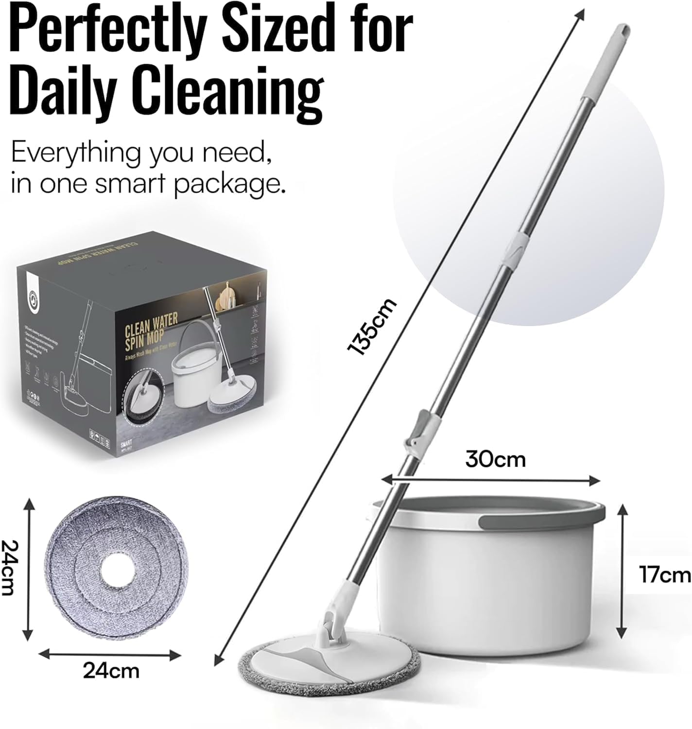 Multi-Functional Detachable Mop – Lightweight Floor Cleaning Mop with Removable Design