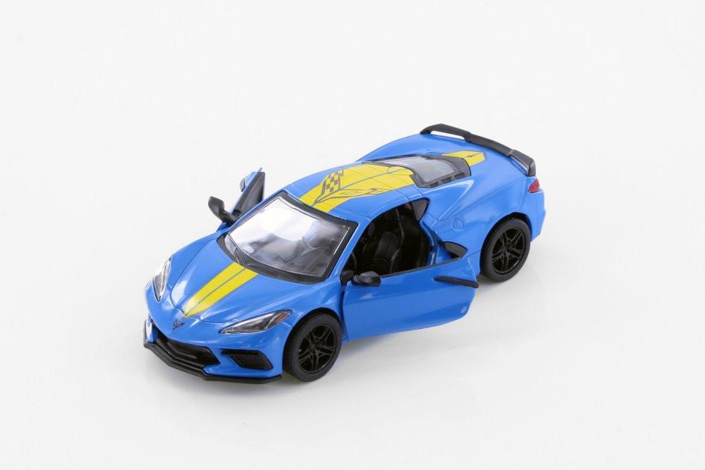 KINSMART 2021 Corvette Livery Edition Die-Cast Model Car 1:36 – Pull-Back Collectible Toy