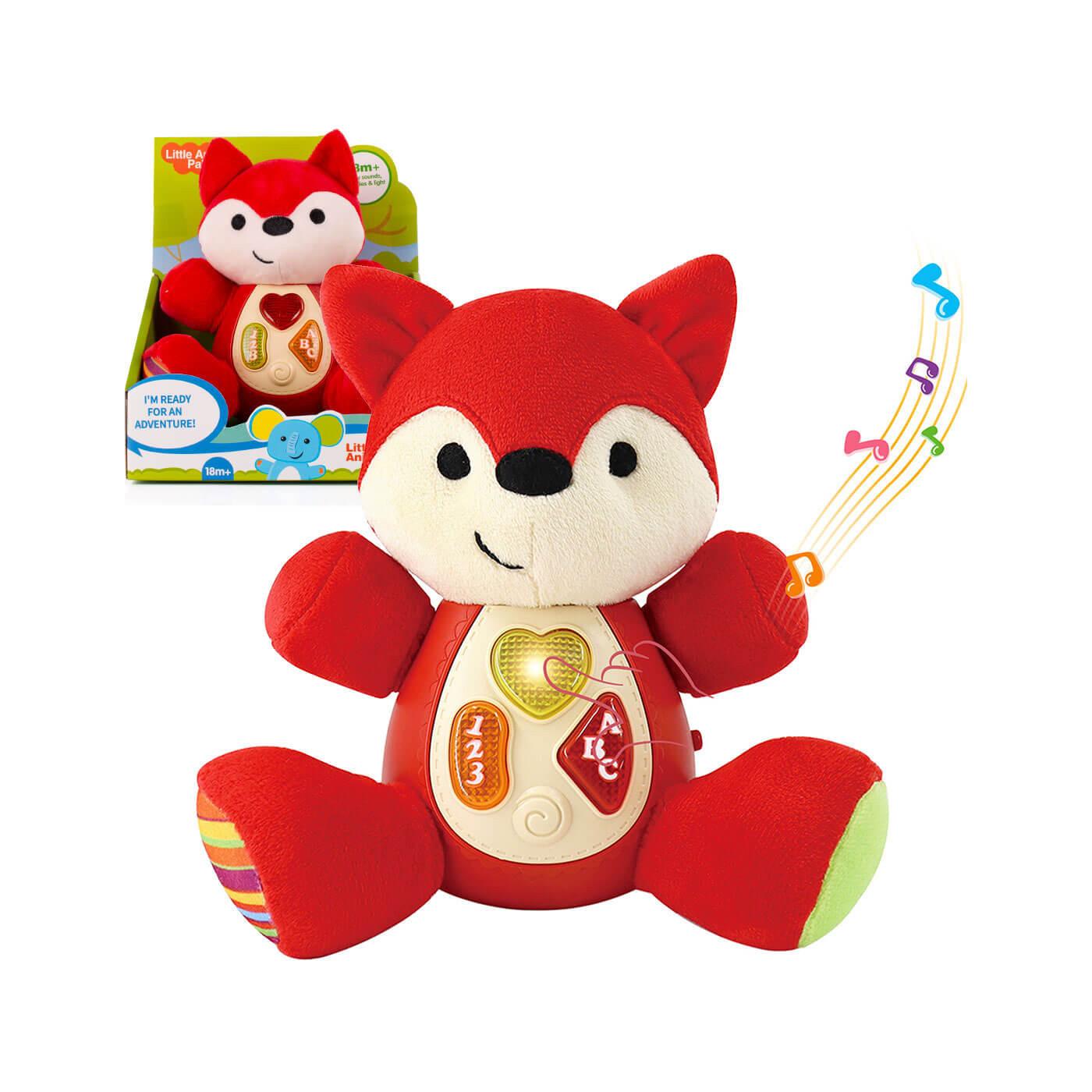 Medivedas Cute Musical Fox Toy – Soft Interactive Singing & Dancing Plush Toy for Kids