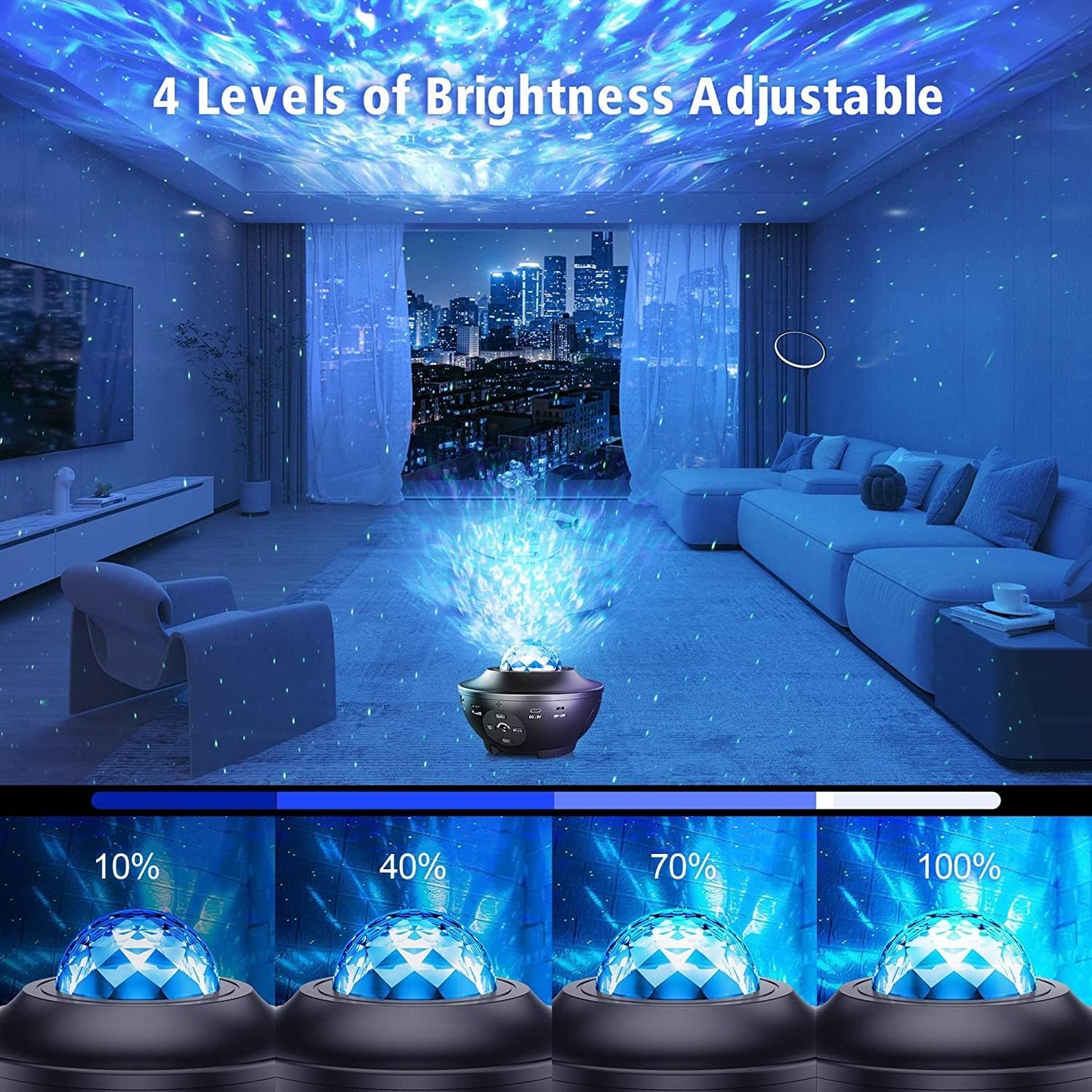Star Projector Night Light – LED Galaxy Projector Lamp for Bedroom & Home
