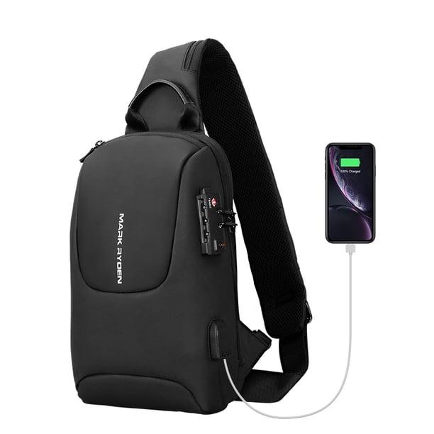 Sling Backpack with USB Charging Port – Compact Crossbody Backpack for Travel & Everyday Use