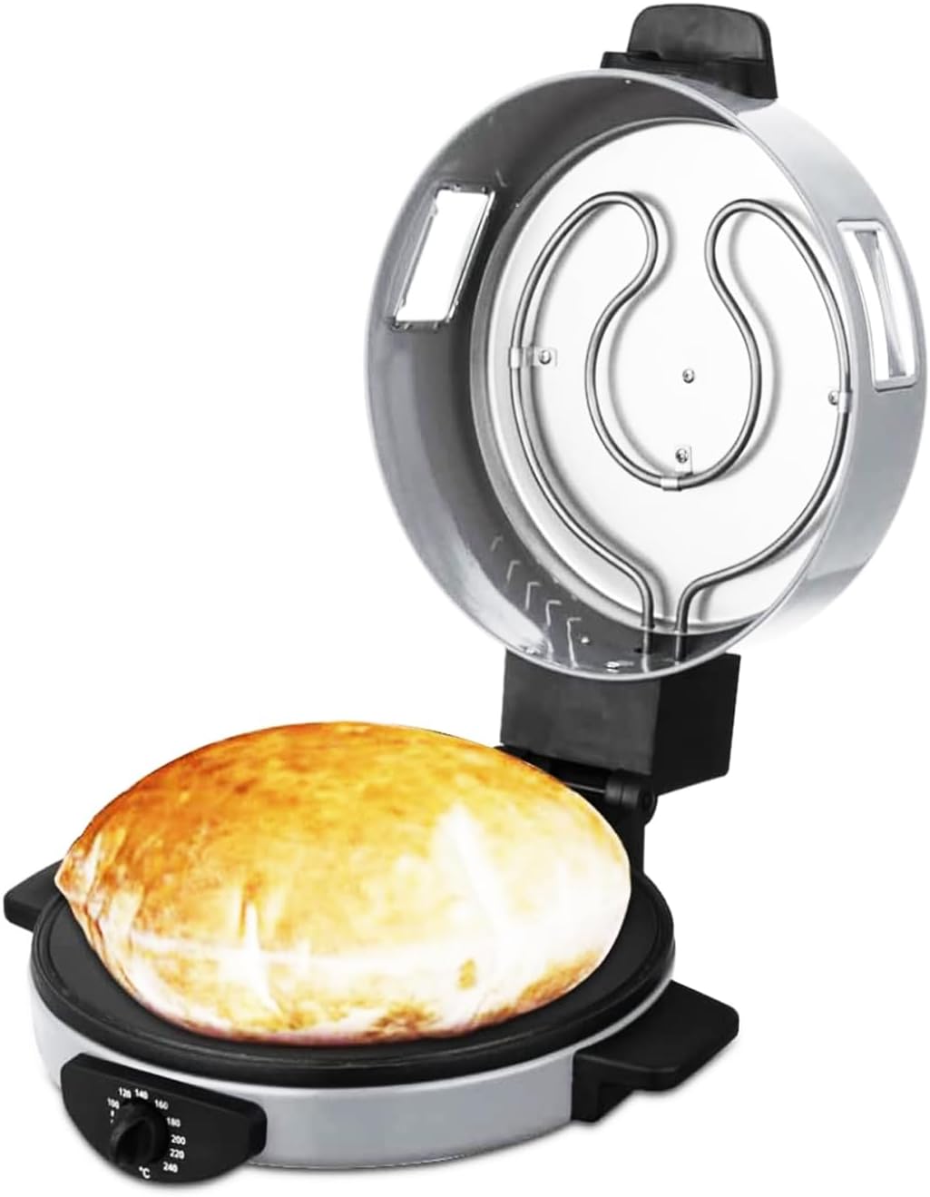 Slivers Criest SC-260 4-in-1 Roti, Pizza, Crepe & Arabic Bread Maker – 2000W