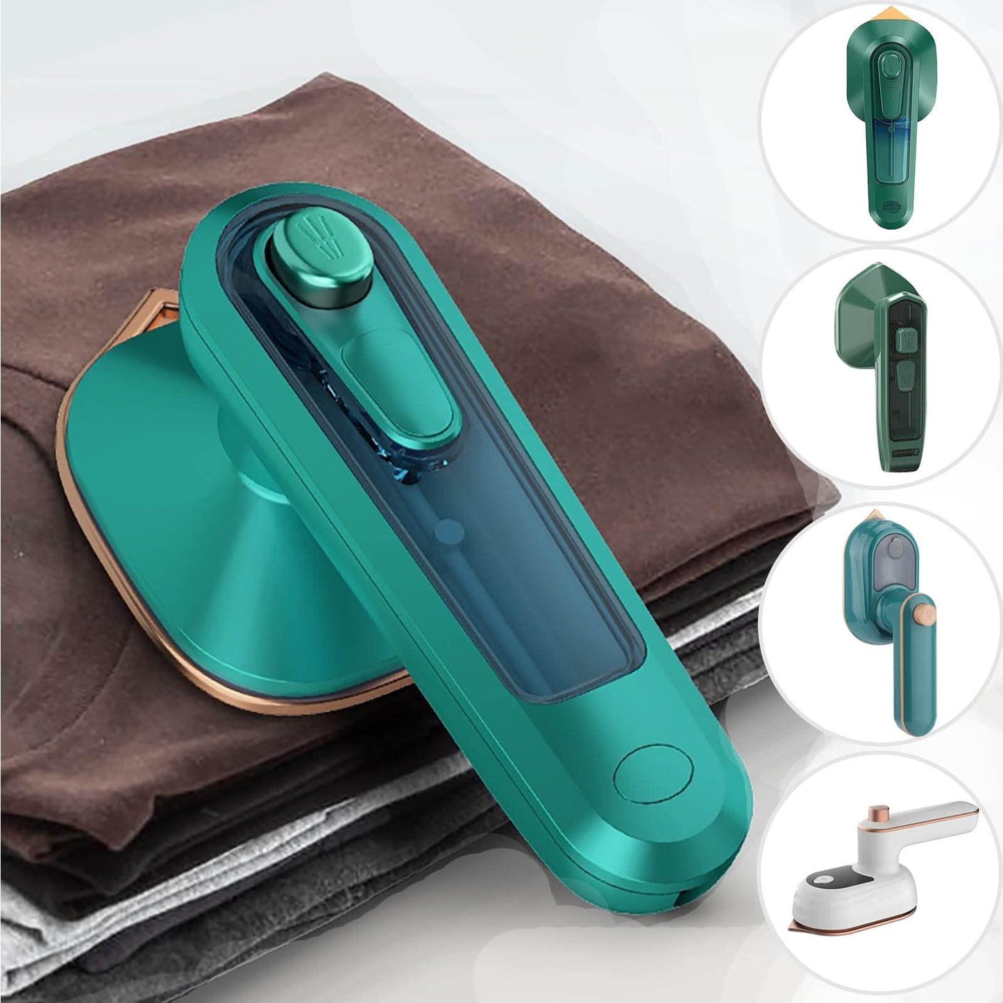 Mini Steam Iron – Portable Travel Clothes Steamer