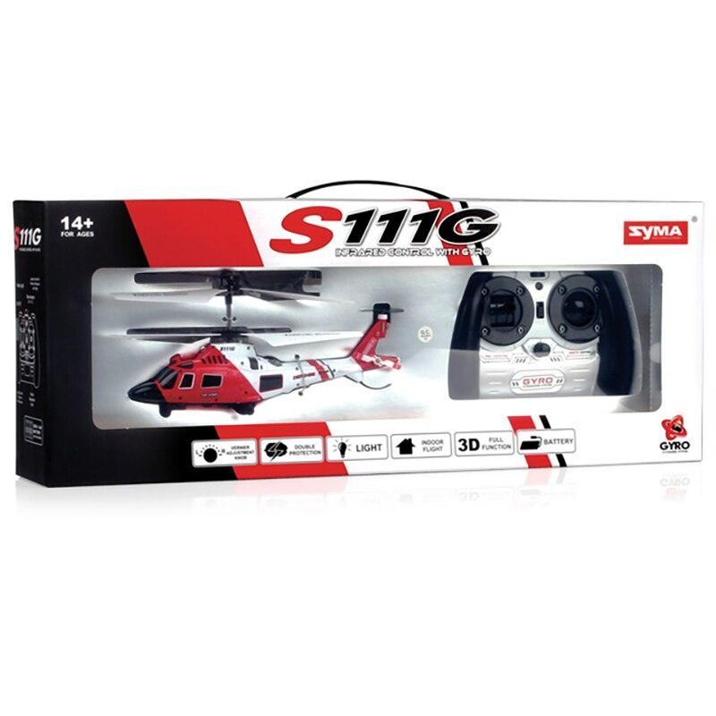 SYMA S111G Coast Guard Rescue RC Helicopter – 3-Channel Gyro-Controlled Helicopter