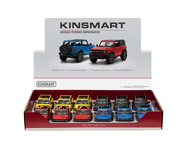 KINSMART 2022 Ford Bronco Livery Edition Die-Cast SUV 1:34 – Pull Back Collectible Toy