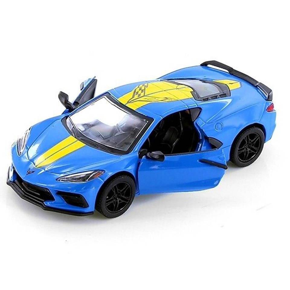 KINSMART 2021 Corvette Livery Edition Die-Cast Model Car 1:36 – Pull-Back Collectible Toy