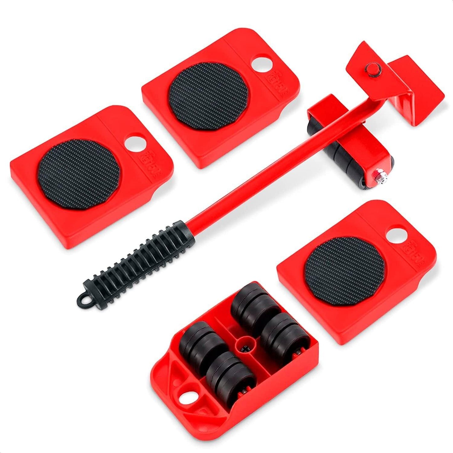 Heavy Furniture Moving Tool Set – Lifting Lever & Roller Sliders for Moving Cabinets, Sofas & Appliances