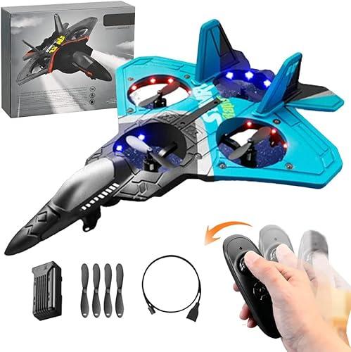 RC Jet Fighter Quadcopter – Remote Control Military-Style Flying Drone Toy