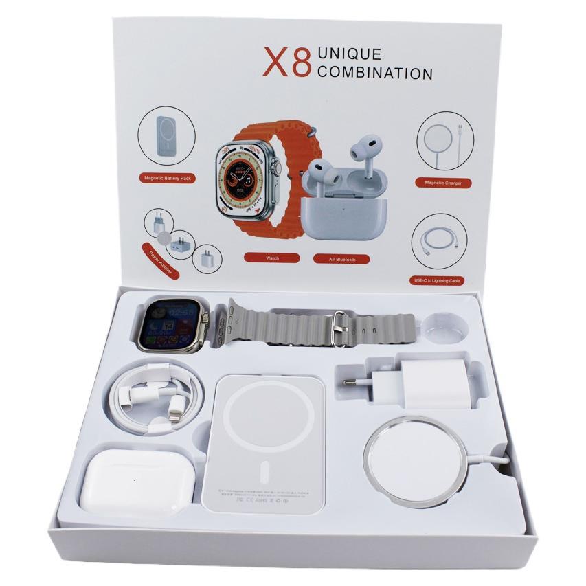 X8 Unique Combination Smart Watch 8-in-1 Set