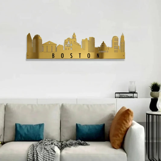 Boston Skyline Acrylic Wall Art – Modern City Décor