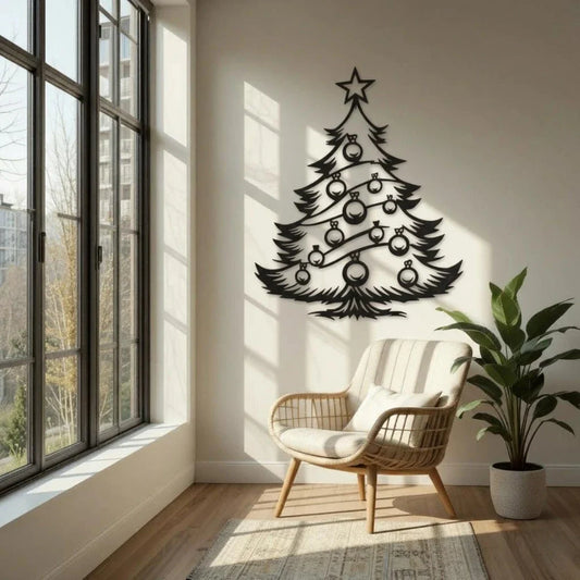 Christmas Tree Acrylic Wall Art | Modern Festive Decor