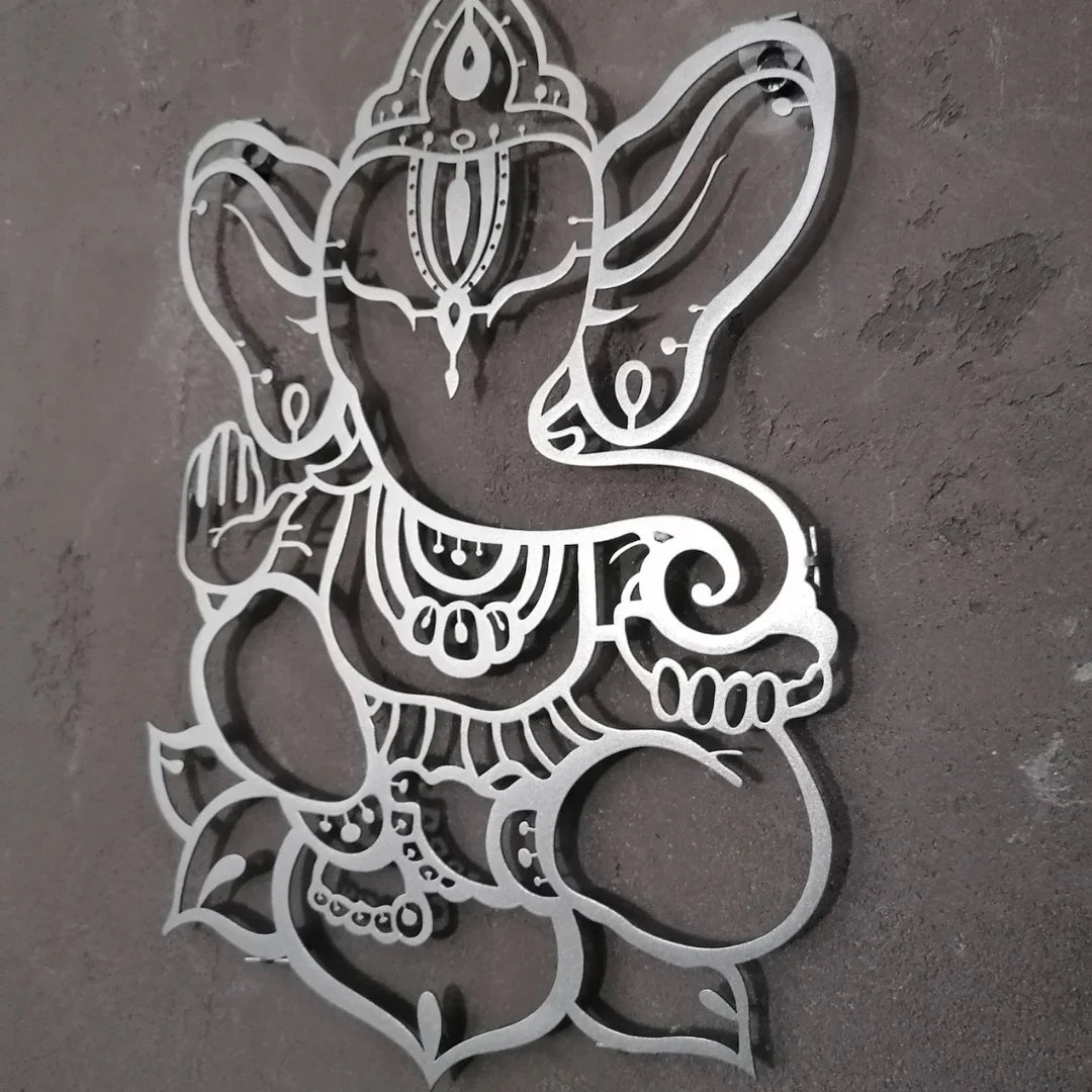 Om Ganesha (Ganpati) Calligraphy Acrylic Wall Art
