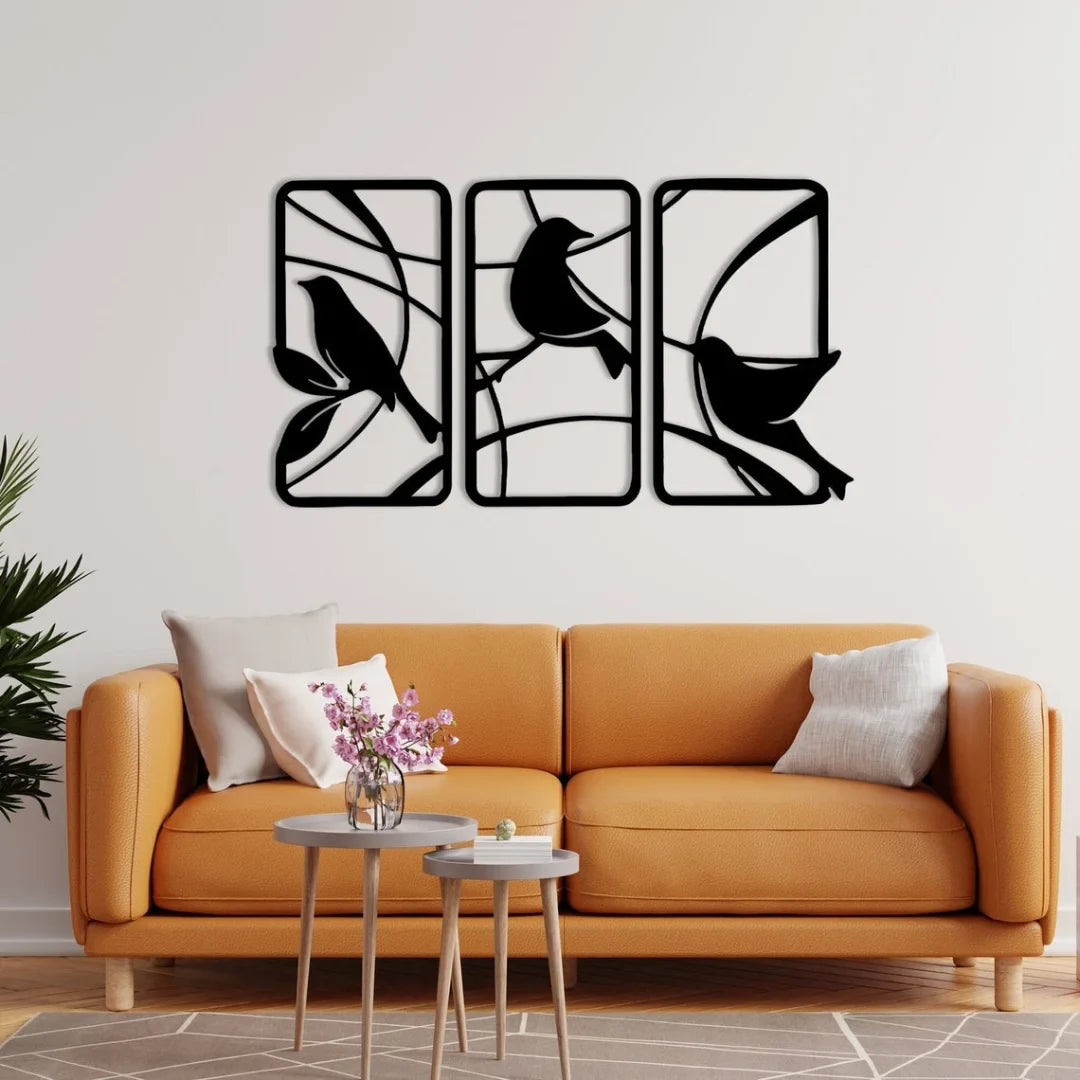 Acrylic Birds Wall Art – 3D DIY Home Decoration in UAE