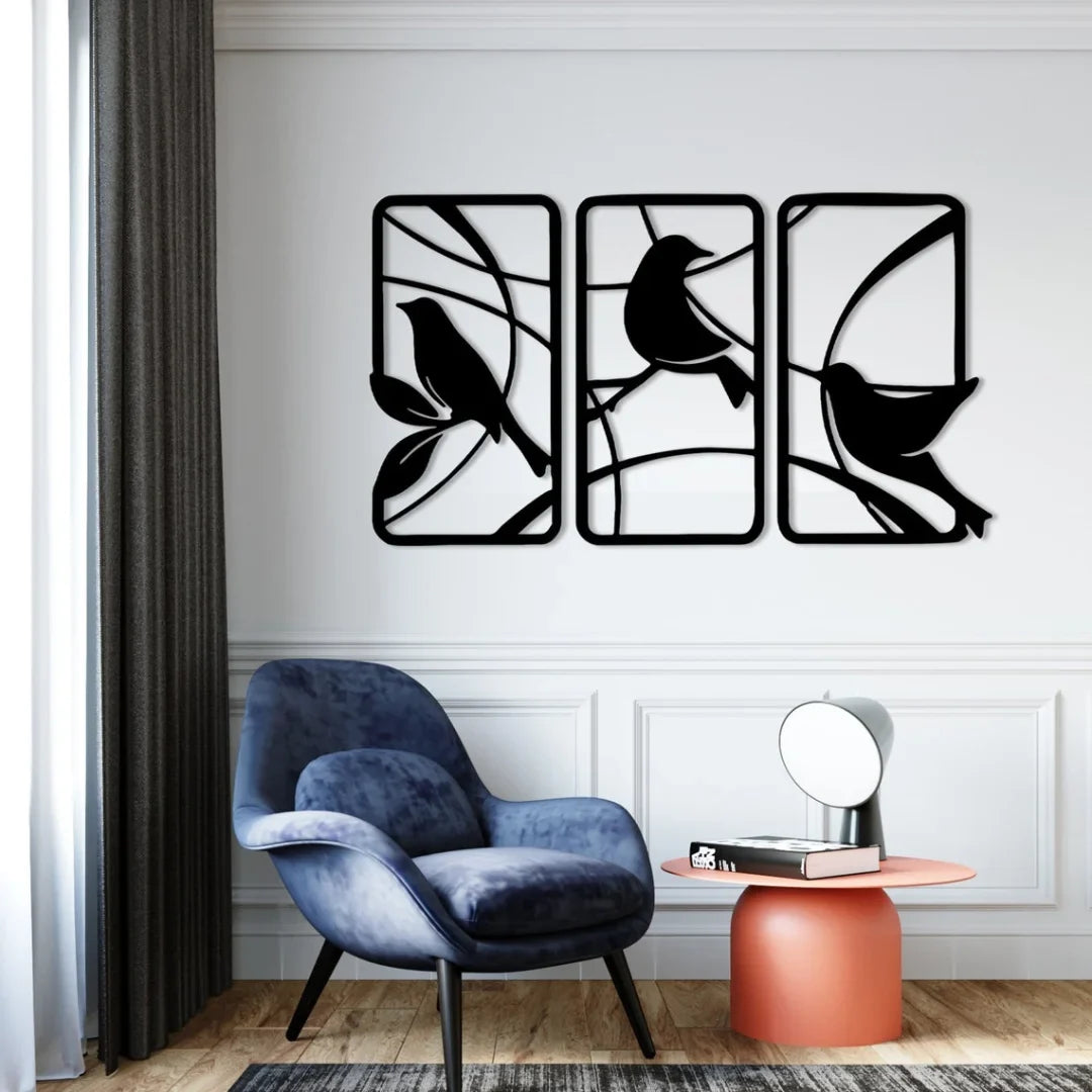 Acrylic Birds Wall Art – 3D DIY Home Decoration in UAE