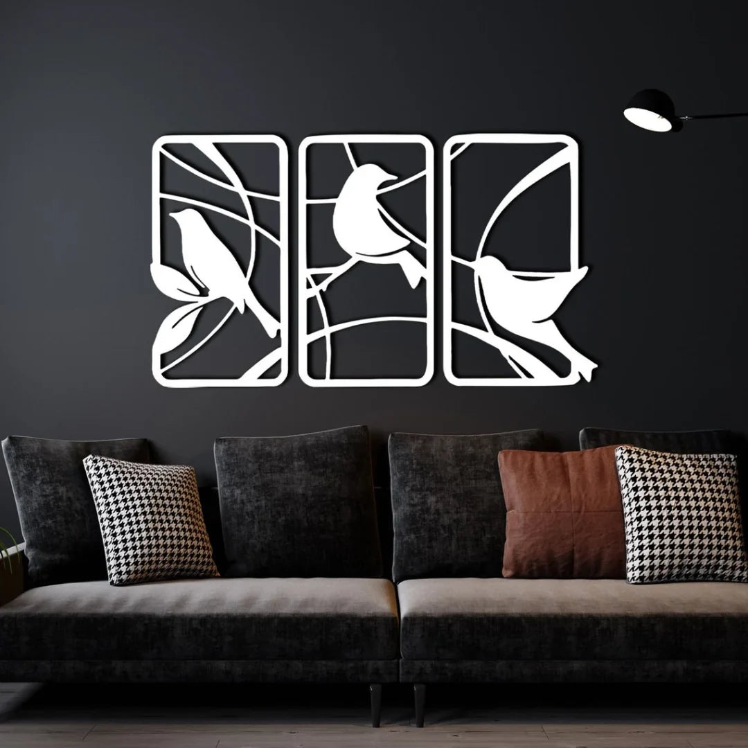 Acrylic Birds Wall Art – 3D DIY Home Decoration in UAE