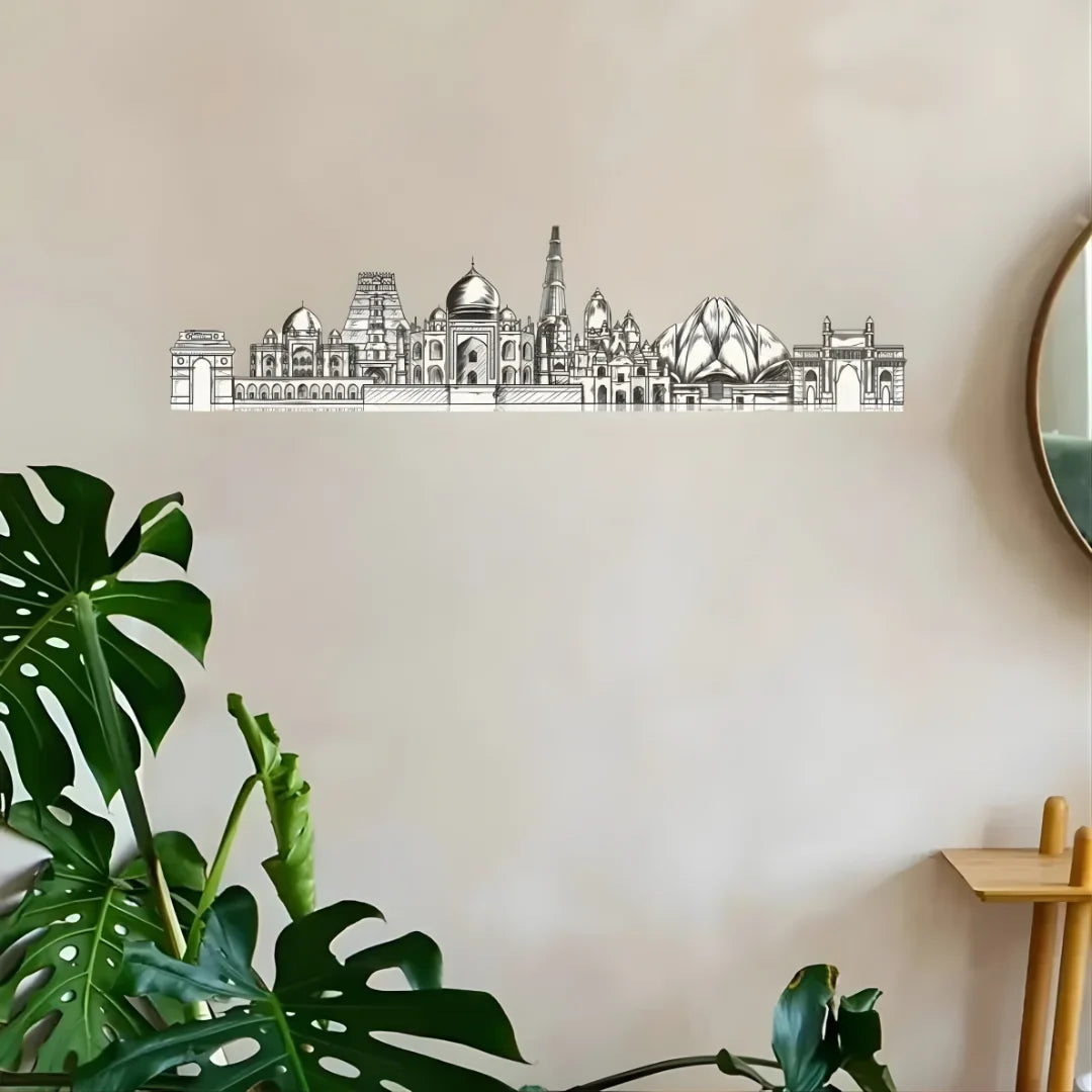Acrylic India Landmarks Skyline Wall Art for Home Decor