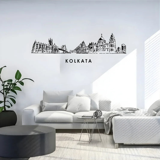 Acrylic Kolkata Skyline Wall Art for Home Decor