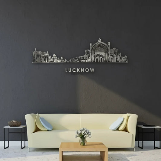 Acrylic Lucknow Skyline Wall Art for Home Decor