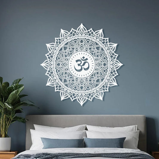 Lotus Mandala Om Acrylic Wall Art UAE | Modern Home & Office Décor