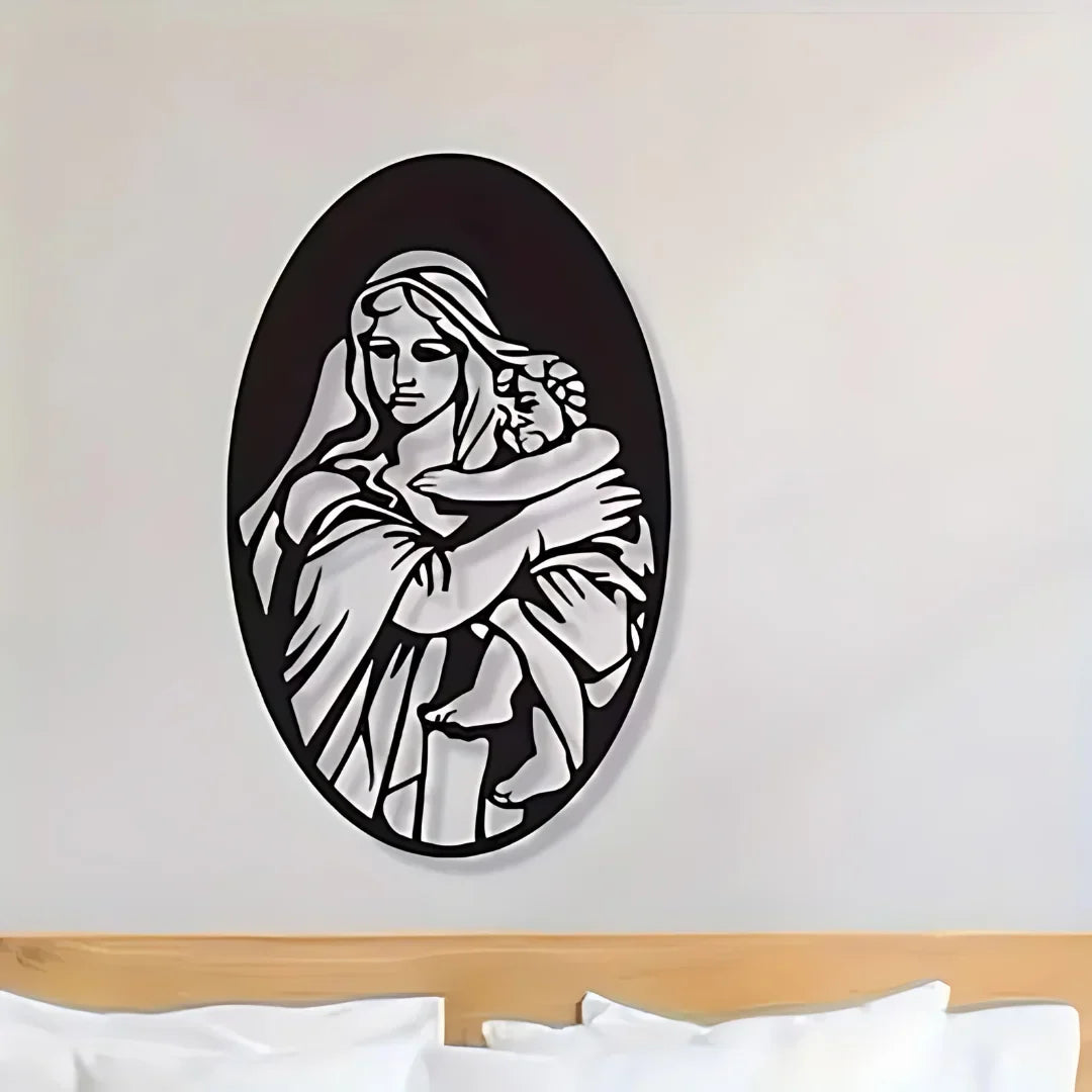 Mary with Jesus Wall Décor UAE | Christian Christmas & Baptism Gift for Church & Home