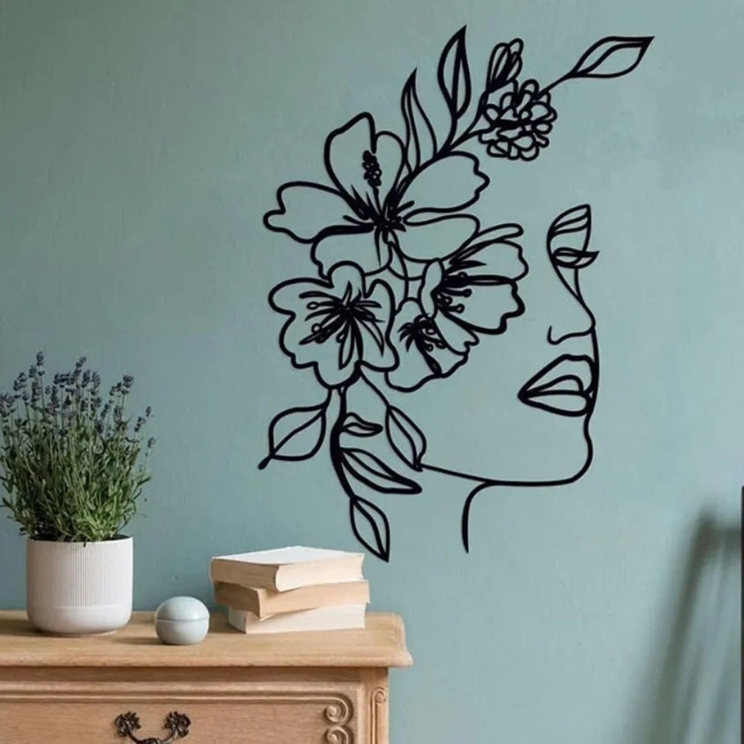 Female Face Silhouette | Acrylic Wall Art