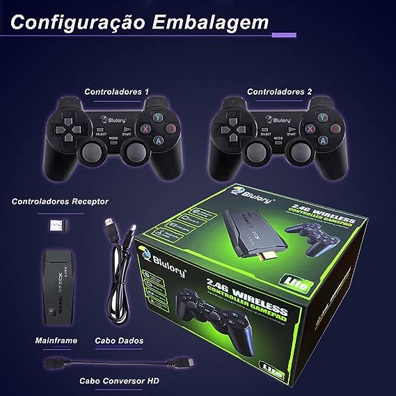 Game 4K Smart TV Stick - 10,000 Retro Video Games for TV & Console