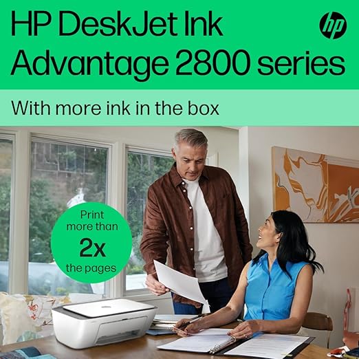 HP DeskJet Ink Advantage 2875 Wireless Print, Copy, Scan, All-in-One Printer - White