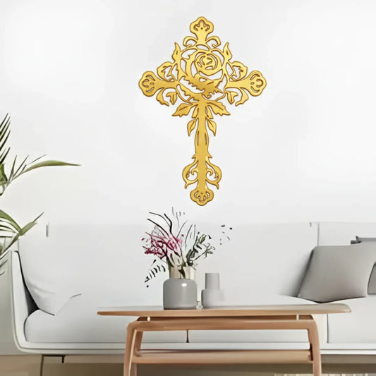 Jesus Cross Unique Design - Christmas & Baptism Decor - For Church or Home