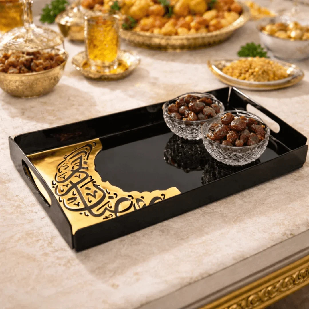 Ramadan Kareem Acrylic Serving Tray - Iftar Suhoor Platter