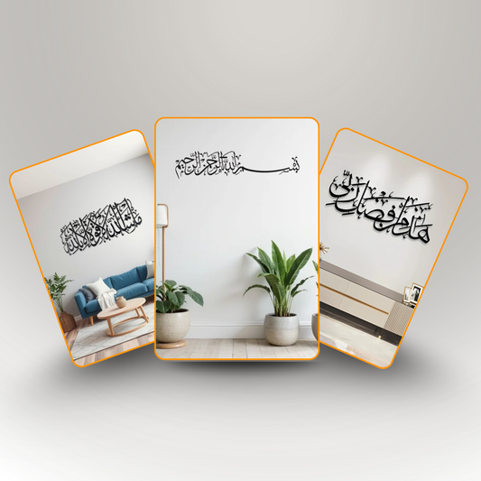 The Blessed Home Trio – Premium Acrylic Gratitude & Protection Set