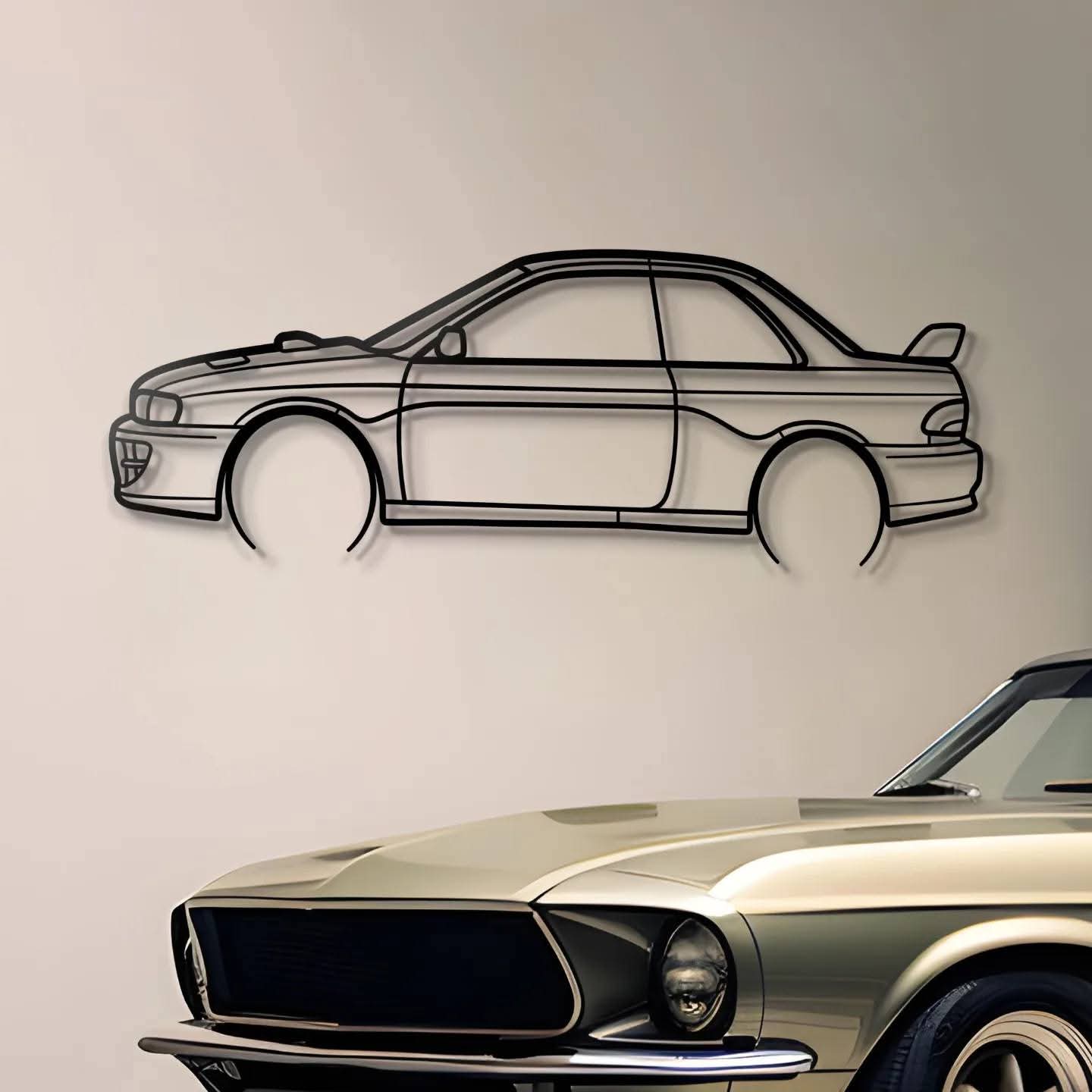 SpeedLine Acrylic Car Wall Art