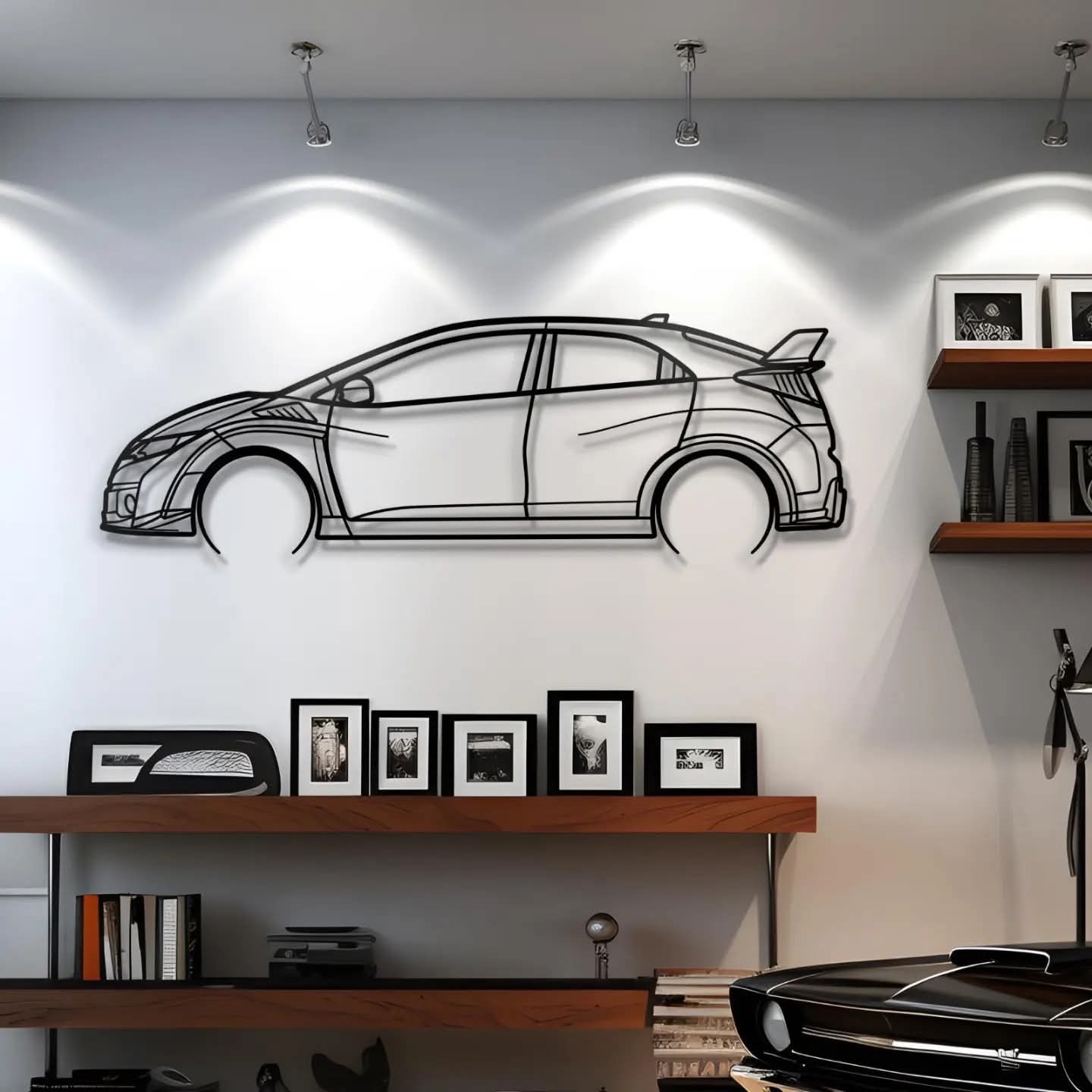 SpeedLine Acrylic Car Wall Art