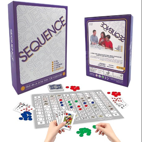 Sequence Strategy Board Game – Family Card & Strategy Game for Kids & Adults