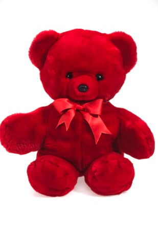 Red Teddy Bear Plush Toy – Soft Stuffed Animal Gift for Kids & Adults