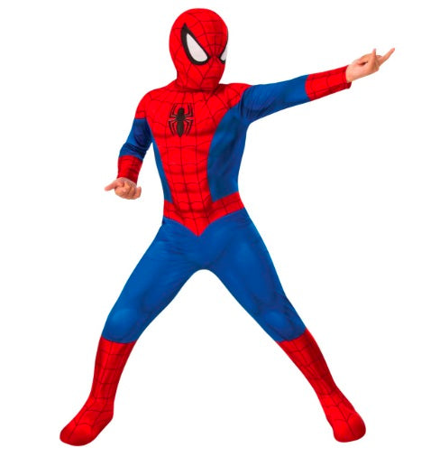 Kids Spider Superhero Costume – Red & Blue Full Body Dress-Up Suit