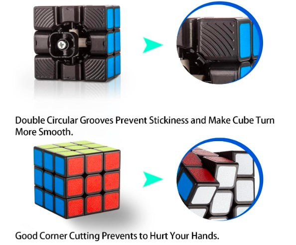 Rubix Cube Speed Cube 3x3x3 Smooth Turning Magic Puzzle Cube