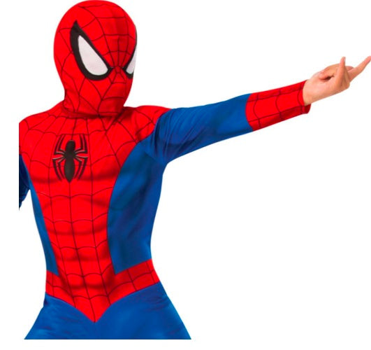 Kids Spider Superhero Costume – Red & Blue Full Body Dress-Up Suit