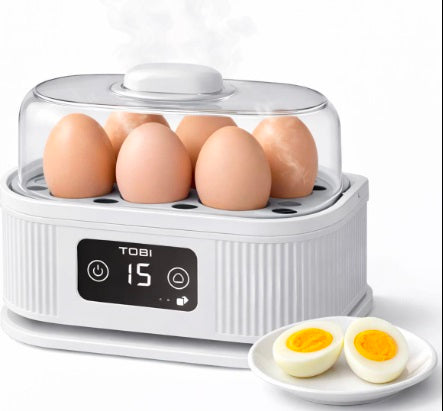 TOBI TB-972 Electric Egg Cooker – 6 Egg Capacity, 200W Digital Egg Boiler