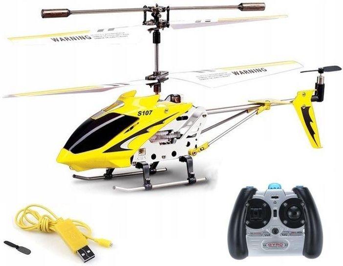 Syma S107G 3-Channel RC Helicopter with Gyro – Yellow