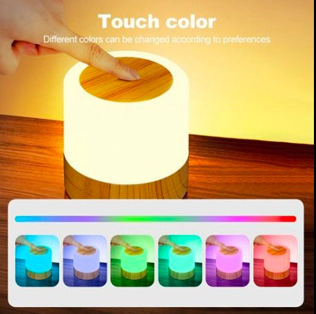 Magic Light Touch Bedside Lamp – RGB Color Changing Rechargeable Night Light